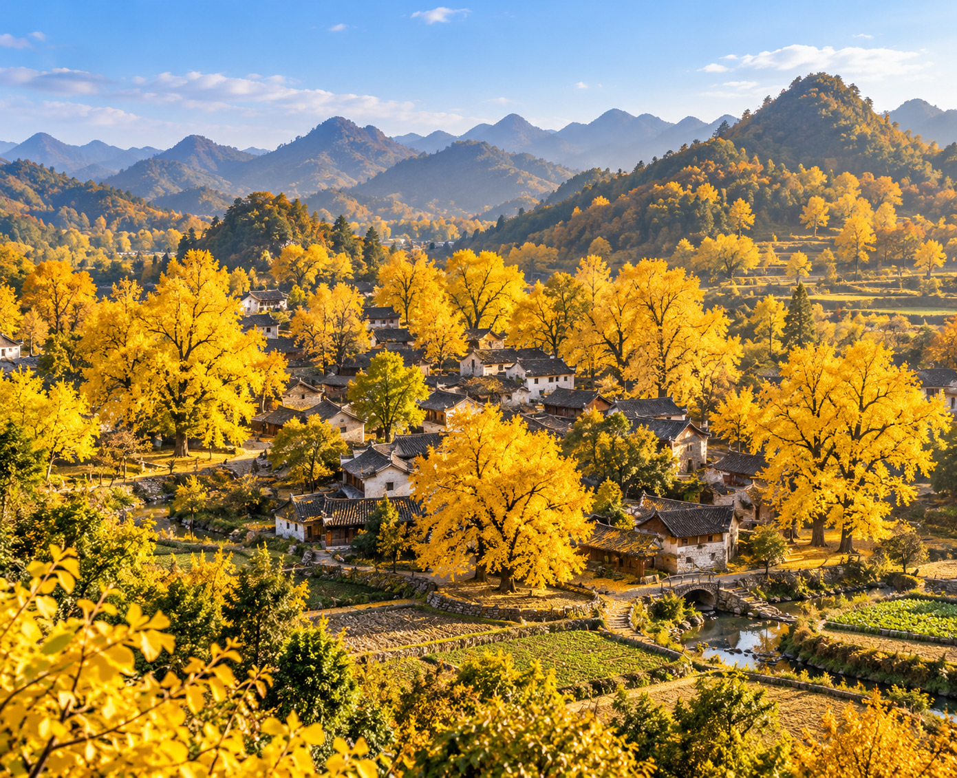 秋藏貴州~黃果樹大瀑布、萬峰林、銀杏村、烏江寨無購物自由行8日