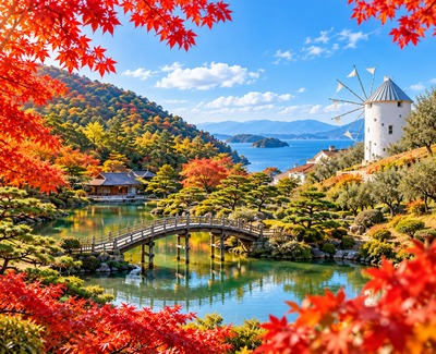 【星宇航空】四國紅葉漫遊・道後溫泉×小豆島祕境米其林景點5日(台中出發)
