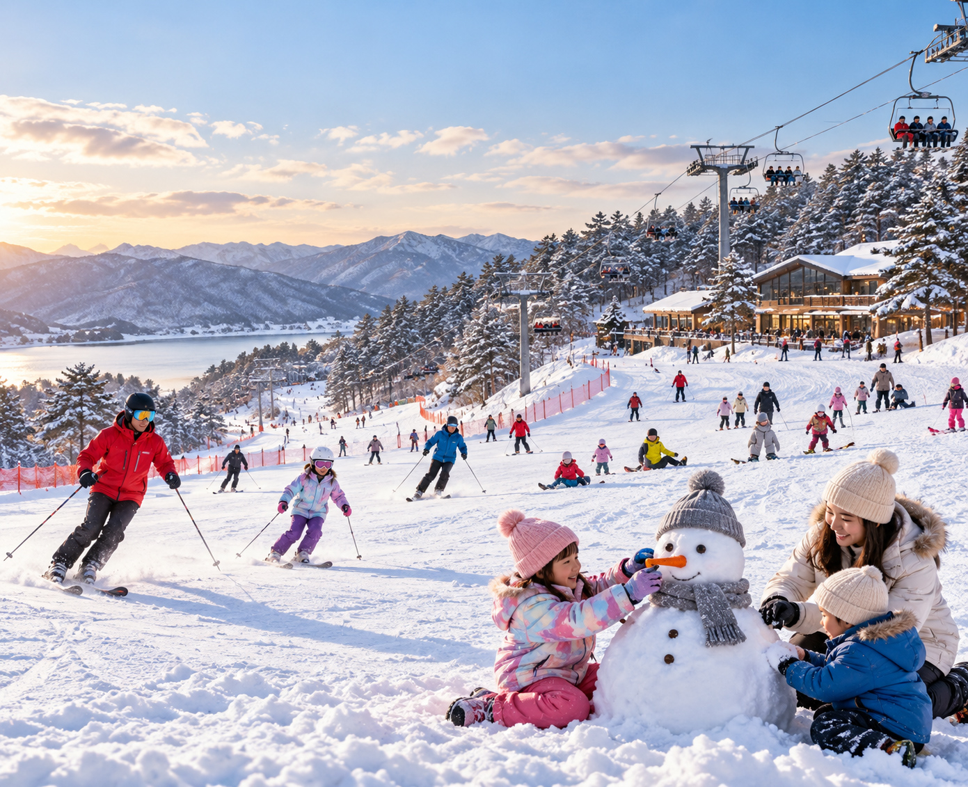 飄雪哈韓樂遊滑雪去5日